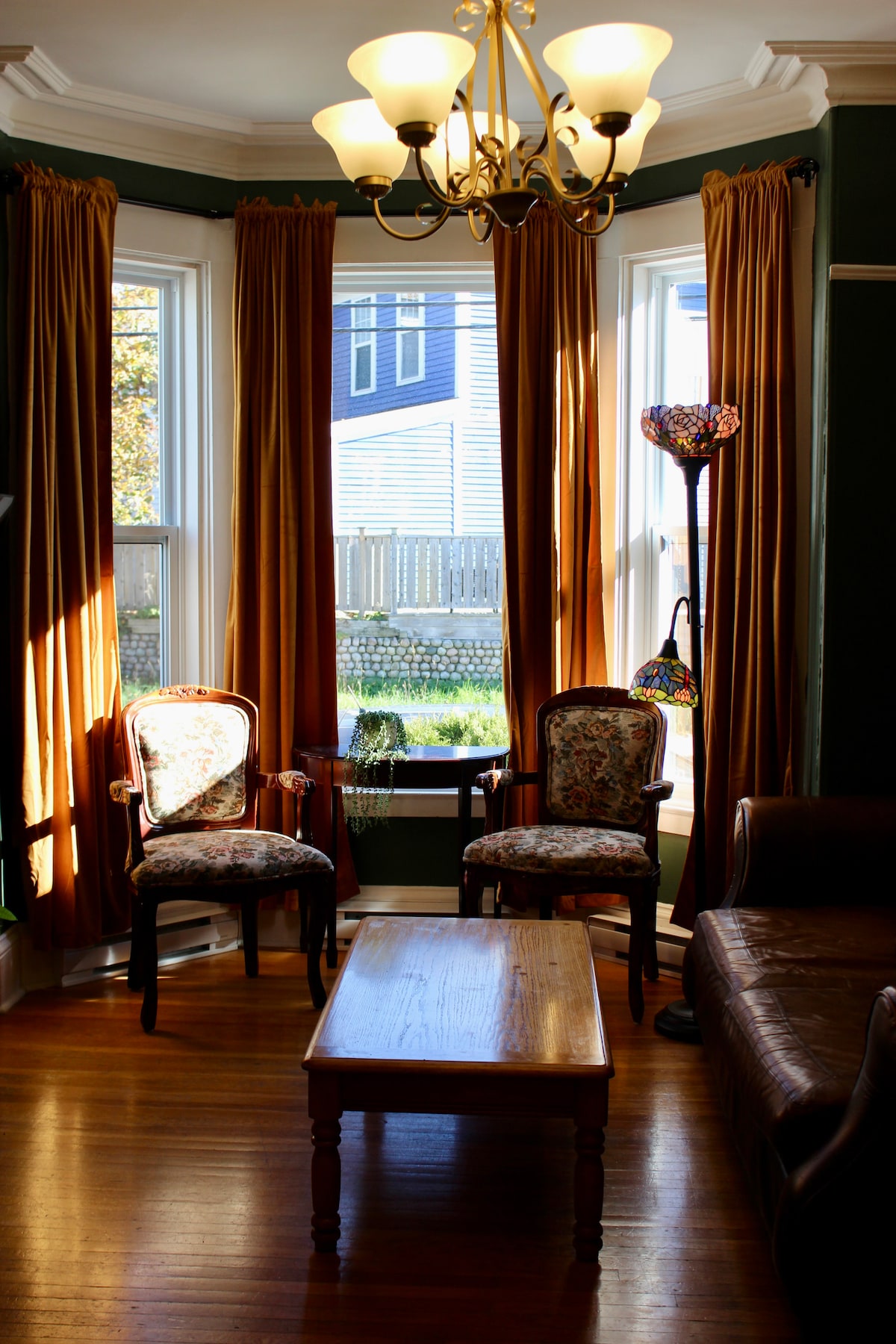 The LaCour House bay window seating